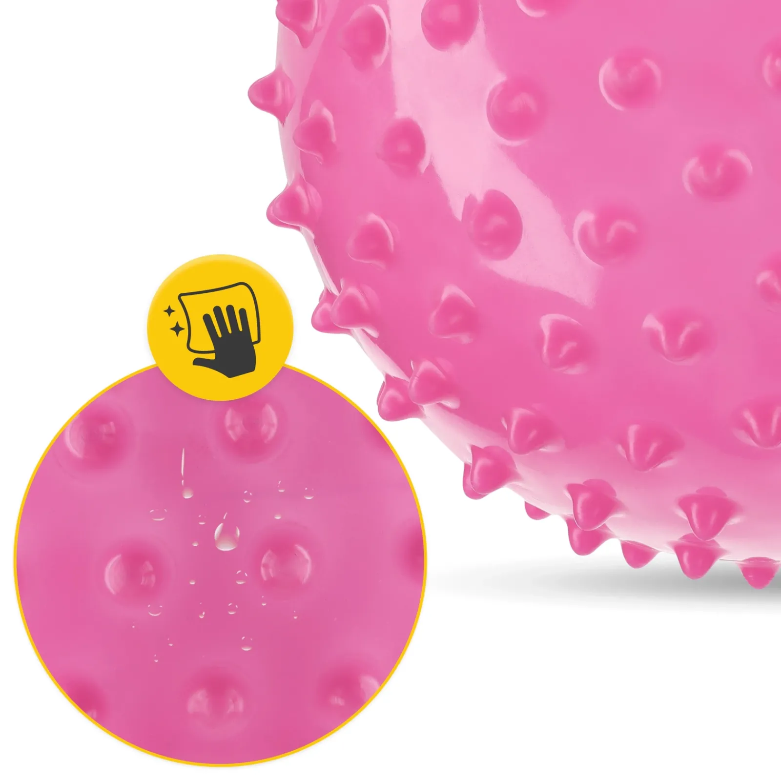 4FIZJO Piłka rehabilitacyjna z kolcami 20 cm różowa Discount
