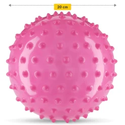 4FIZJO Piłka rehabilitacyjna z kolcami 20 cm różowa Discount
