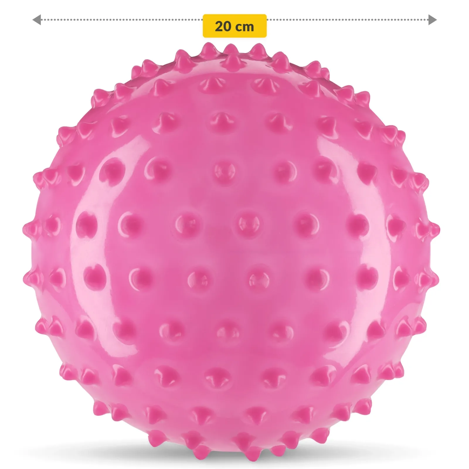 4FIZJO Piłka rehabilitacyjna z kolcami 20 cm różowa Discount