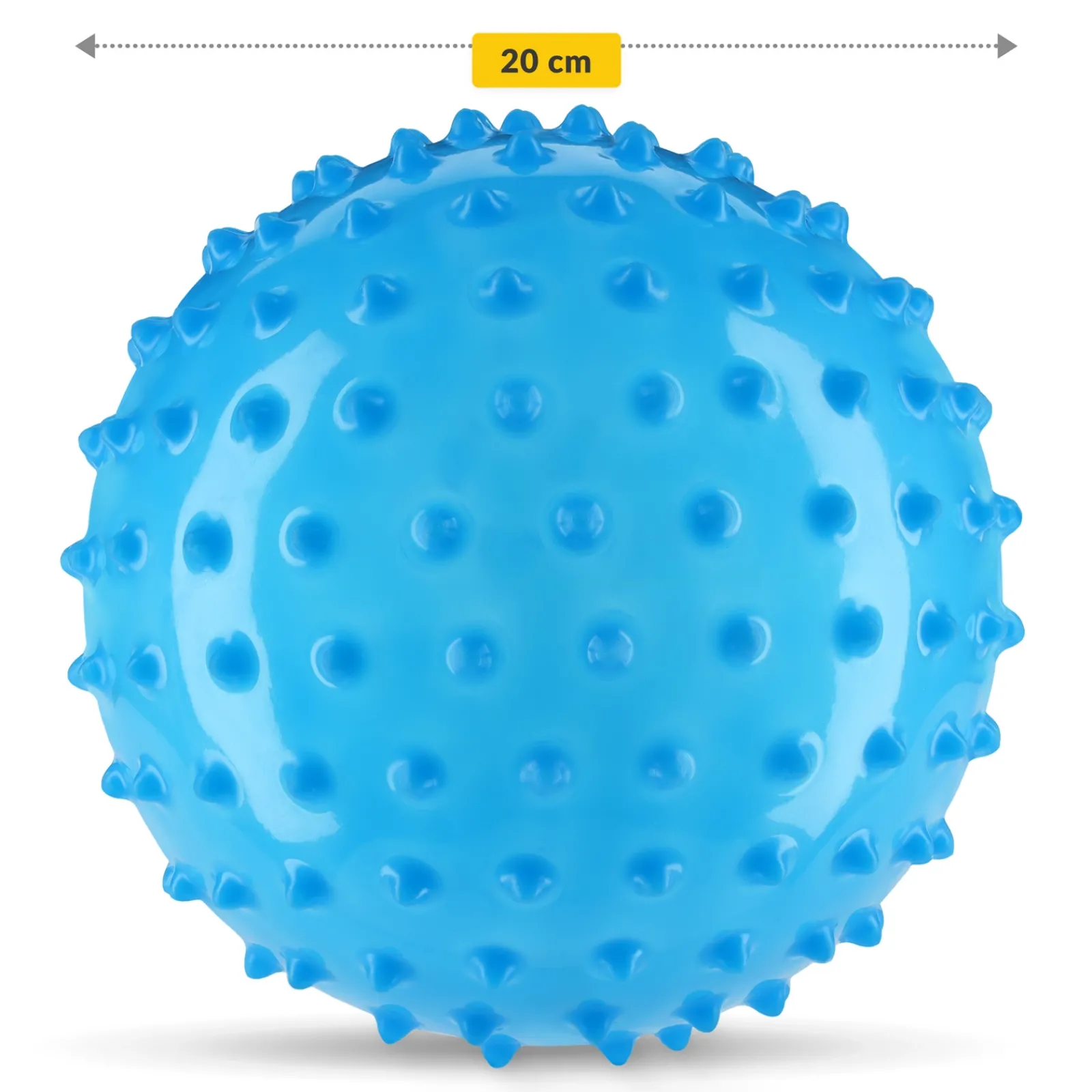 4FIZJO Piłka rehabilitacyjna z kolcami 20 cm niebieska Clearance