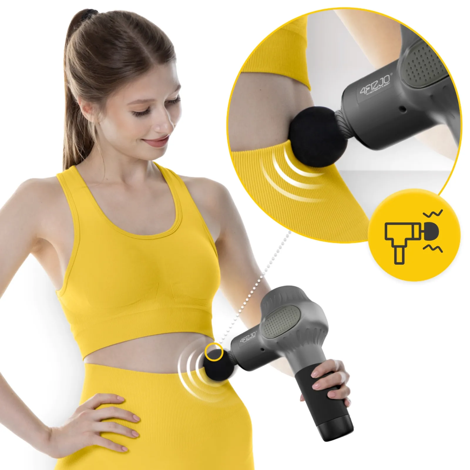 4FIZJO Pistolet do masażu MASSAGE GUN ACTIVE Clearance