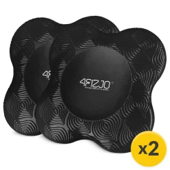 4FIZJO Podkładki pod kolana do jogi czarne Hot