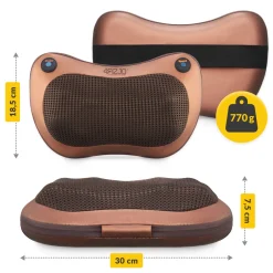 4FIZJO Poduszka masująca SHIATSU PRO+ brązowa Discount