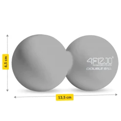 4FIZJO Podwójna piłka do masażu DOUBLE BALL szara New