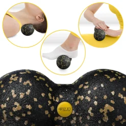 4FIZJO Podwójna piłka do masażu EPP 8 cm złota Discount