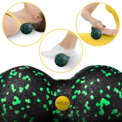 4FIZJO Podwójna piłka do masażu EPP 8 cm zielona New
