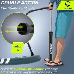 4FIZJO Pompka ręczna wysokociśnieniowa do deski SUP TSUNAMI Hot