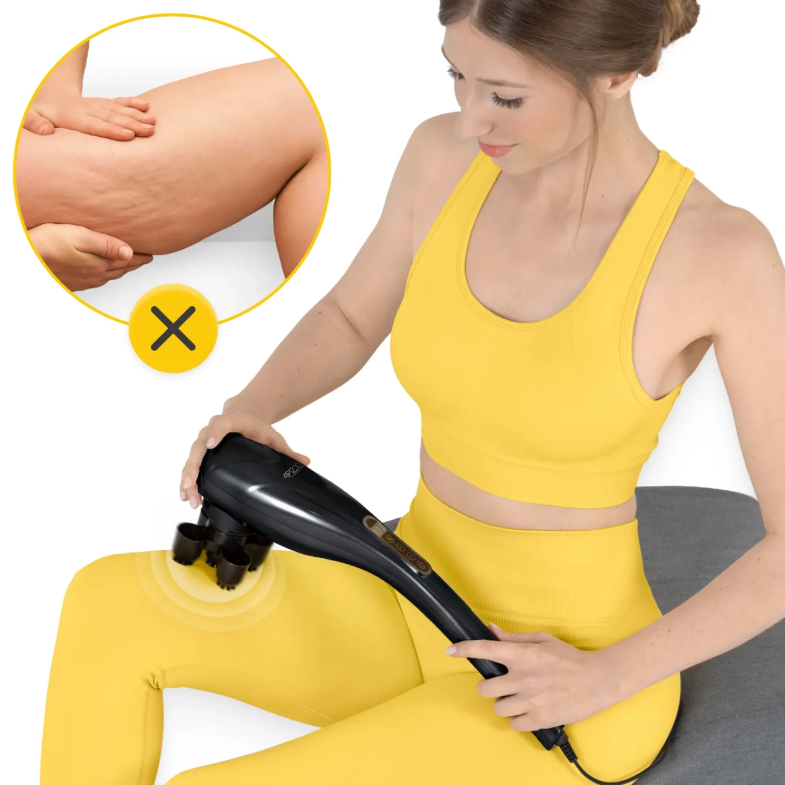 4FIZJO Ręczny masażer wibracyjny do ciała czarny Hot