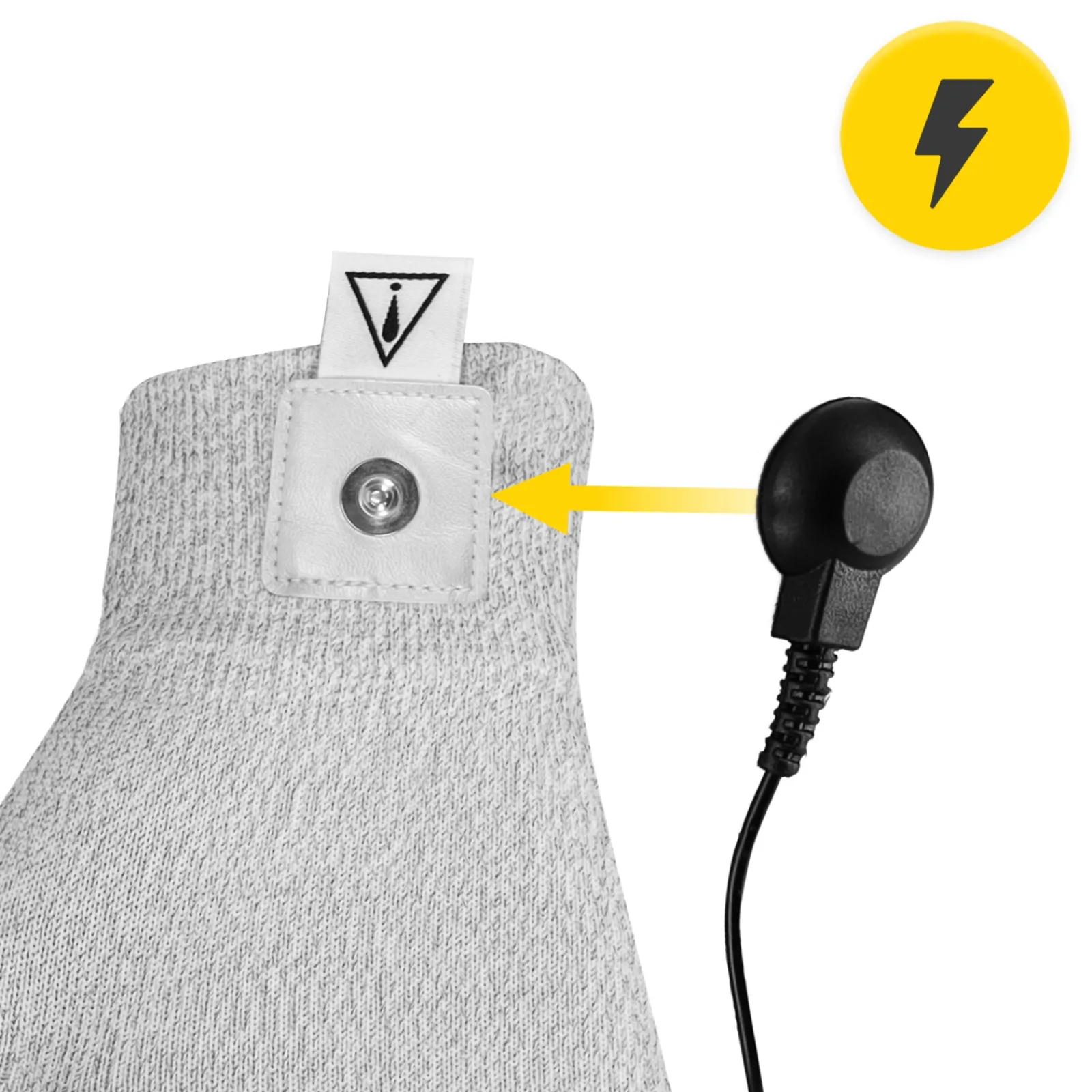4FIZJO Rękawica przewodząca do elektrostymulacji dłoni Hot