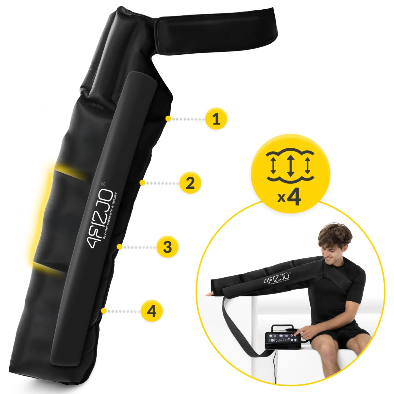 4FIZJO Rękawy do drenażu limfatycznego C4 Best