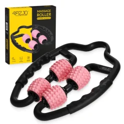 4FIZJO Roller do masażu ciała z wypustkami różowy Hot