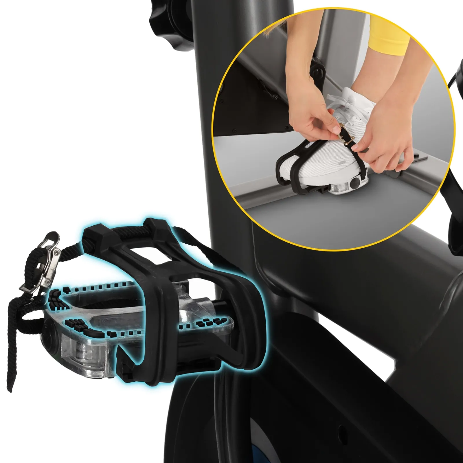 4FIZJO Rower spinningowy mechaniczny RACING szary Online