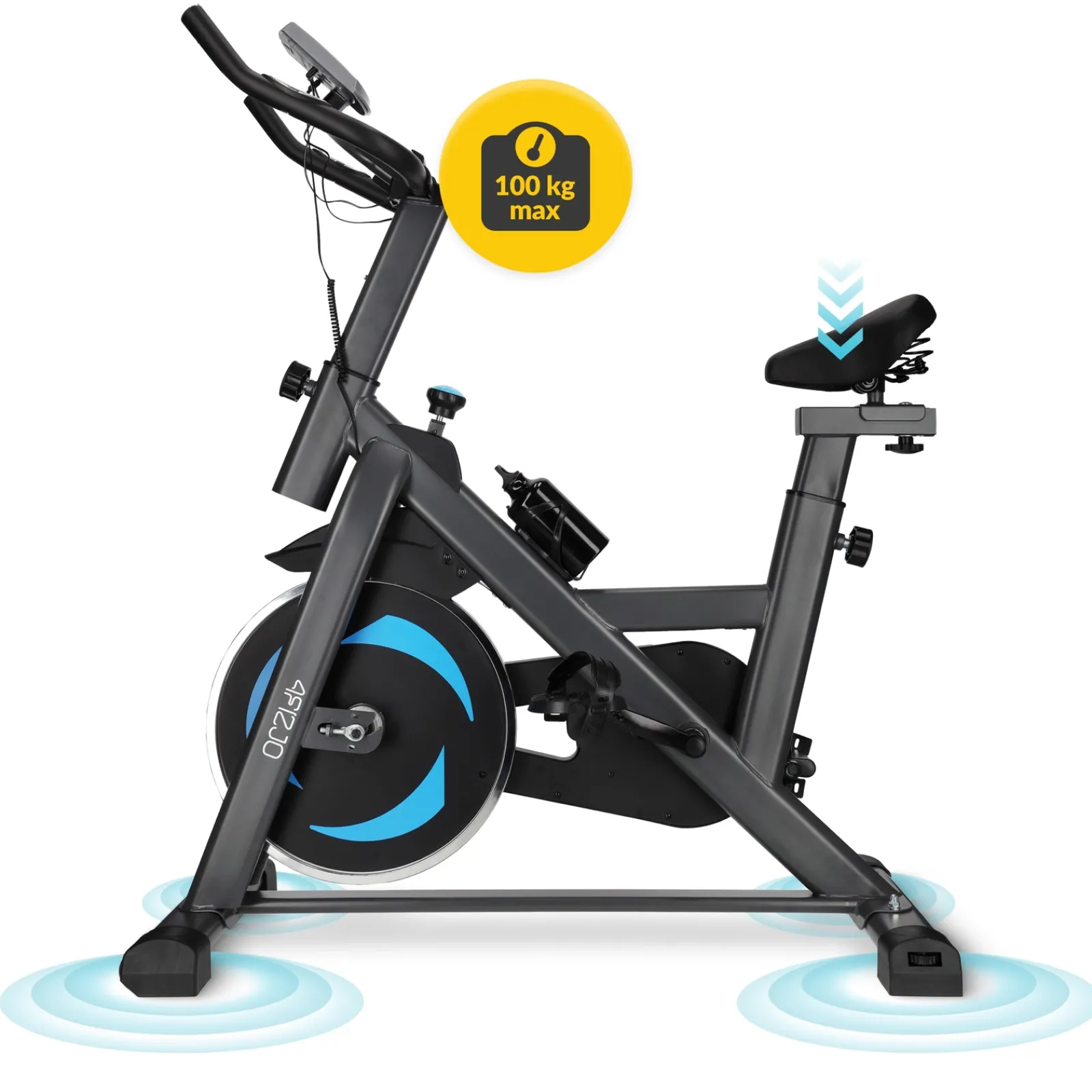 4FIZJO Rower spinningowy mechaniczny ULTRA szary Sale