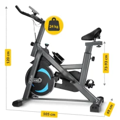 4FIZJO Rower spinningowy mechaniczny ULTRA szary Sale