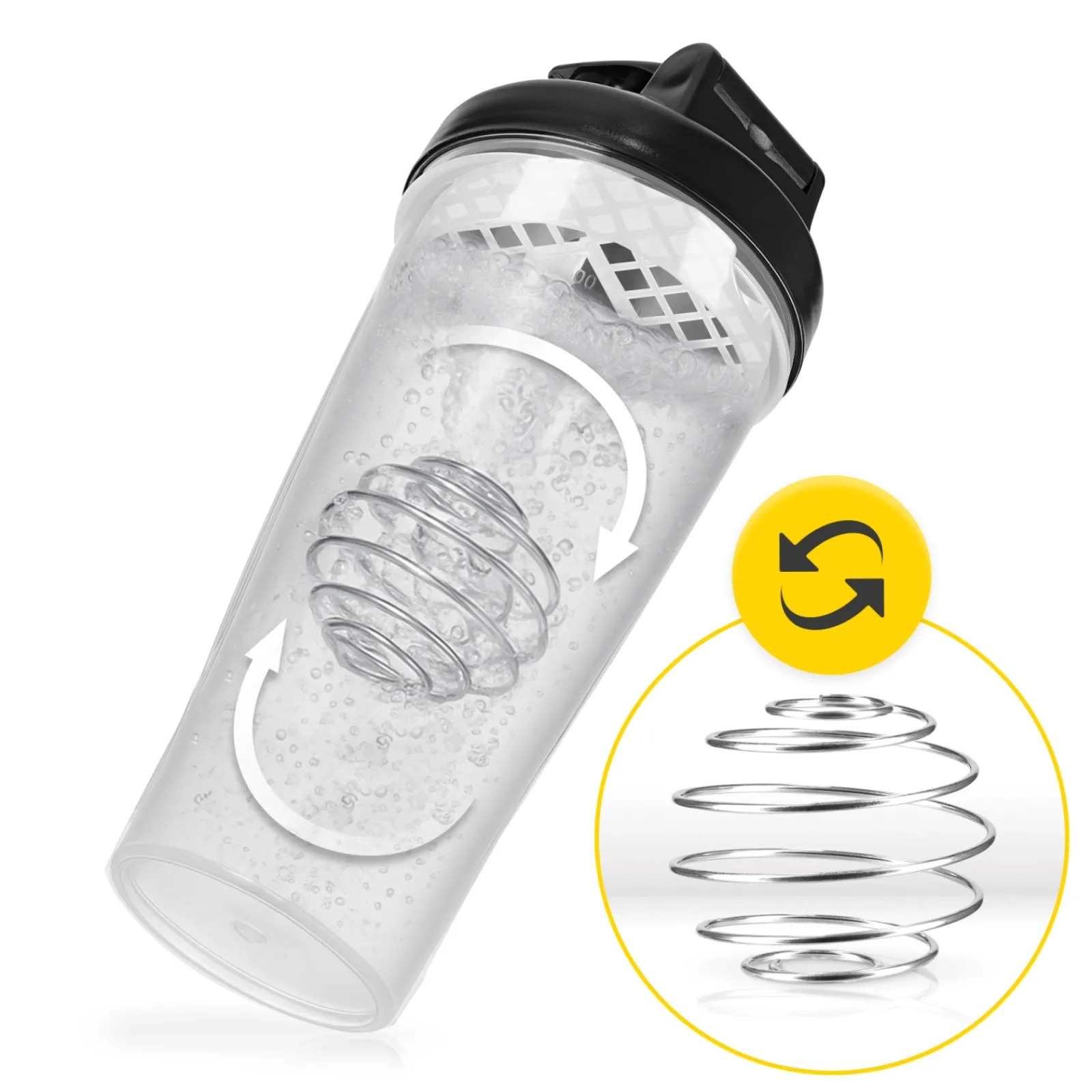 4FIZJO Shaker sportowy PRO do odżywek z siateczką 650 ml Discount