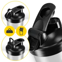4FIZJO Shaker sportowy PRO do odżywek z siateczką 650 ml Discount