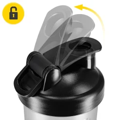 4FIZJO Shaker sportowy PRO do odżywek z siateczką 650 ml Discount