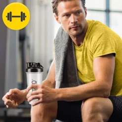 4FIZJO Shaker sportowy PRO do odżywek z siateczką 650 ml Discount