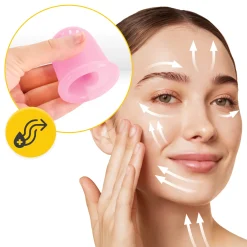 4FIZJO Silikonowe bańki chińskie 5 szt. FACE+ różowe Outlet