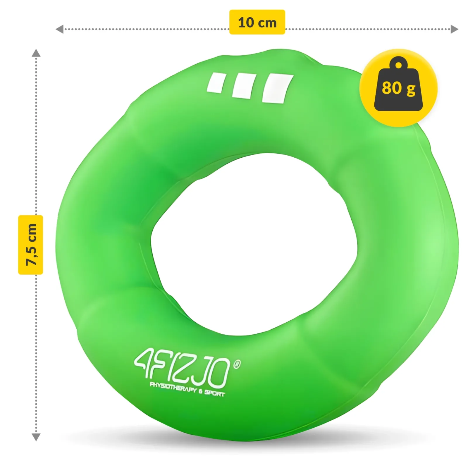 4FIZJO Silikonowy ściskacz do treningu dłoni zielony Discount