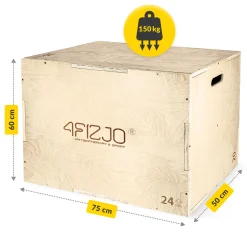 4FIZJO Skrzynia plyometryczna jump box 50 x 75 x 60 New