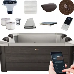 4FIZJO Spa ogrodowe całoroczne MSpa TRIBECA 6-osobowe Discount