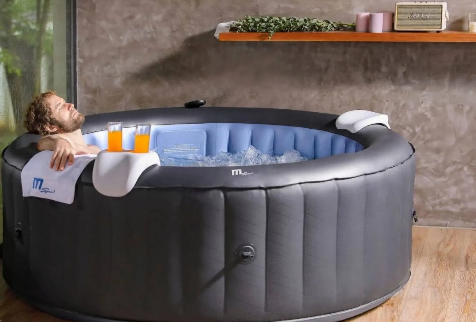 4FIZJO Spa ogrodowe dmuchane MSpa BERGEN 6-osobowe New