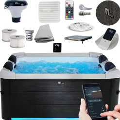 4FIZJO Spa ogrodowe MSpa OSLO PLUS WIFI 6 os. Hot