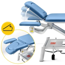 4FIZJO Stół do masażu i rehabilitacji elektryczny ERGO Niebieski Clearance