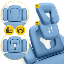 4FIZJO Stół do masażu i rehabilitacji elektryczny ERGO Niebieski Clearance