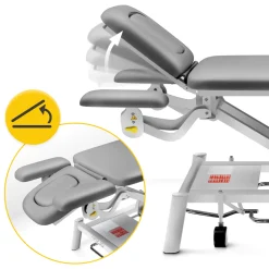 4FIZJO Stół do masażu i rehabilitacji elektryczny ERGO Szary Hot