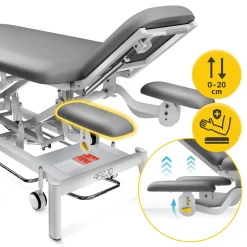 4FIZJO Stół do masażu i rehabilitacji elektryczny PURE+ Szary Sale