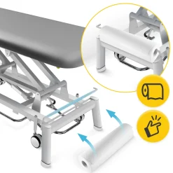 4FIZJO Stół do masażu i rehabilitacji elektryczny PURE+ Szary Sale
