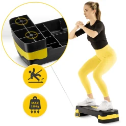 4FIZJO Stepper do aerobiku Standard 2-stopnie żółty Hot