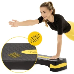4FIZJO Stepper do aerobiku Standard 2-stopnie żółty Hot