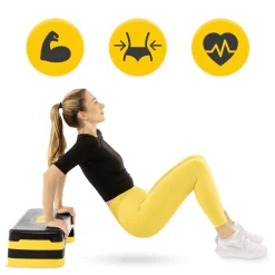 4FIZJO Stepper do aerobiku Standard 3-stopnie żółty Discount