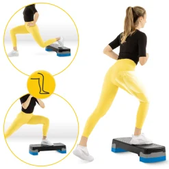 4FIZJO Stepper do aerobiku Standard 2-stopnie niebieski New