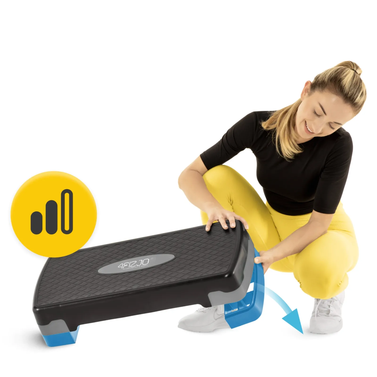 4FIZJO Stepper do aerobiku Standard 2-stopnie niebieski New