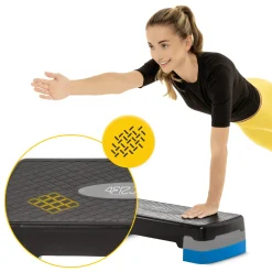 4FIZJO Stepper do aerobiku Standard 2-stopnie niebieski New