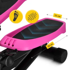 4FIZJO Stepper z ekspanderami różowy New
