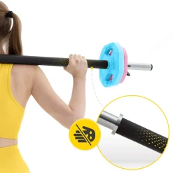4FIZJO Sztanga treningowa z obciążeniem żeliwnym 20 kg Best