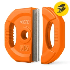 4FIZJO Sztanga treningowa z obciążeniem żeliwnym 20 kg
