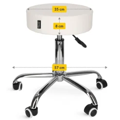 4FIZJO Taboret obrotowy do masażu PURE biały Sale
