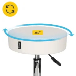 4FIZJO Taboret obrotowy do masażu PURE biały Sale