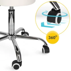 4FIZJO Taboret obrotowy do masażu PURE biały Sale