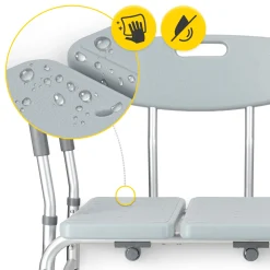 4FIZJO Taboret pod prysznic szeroki Discount