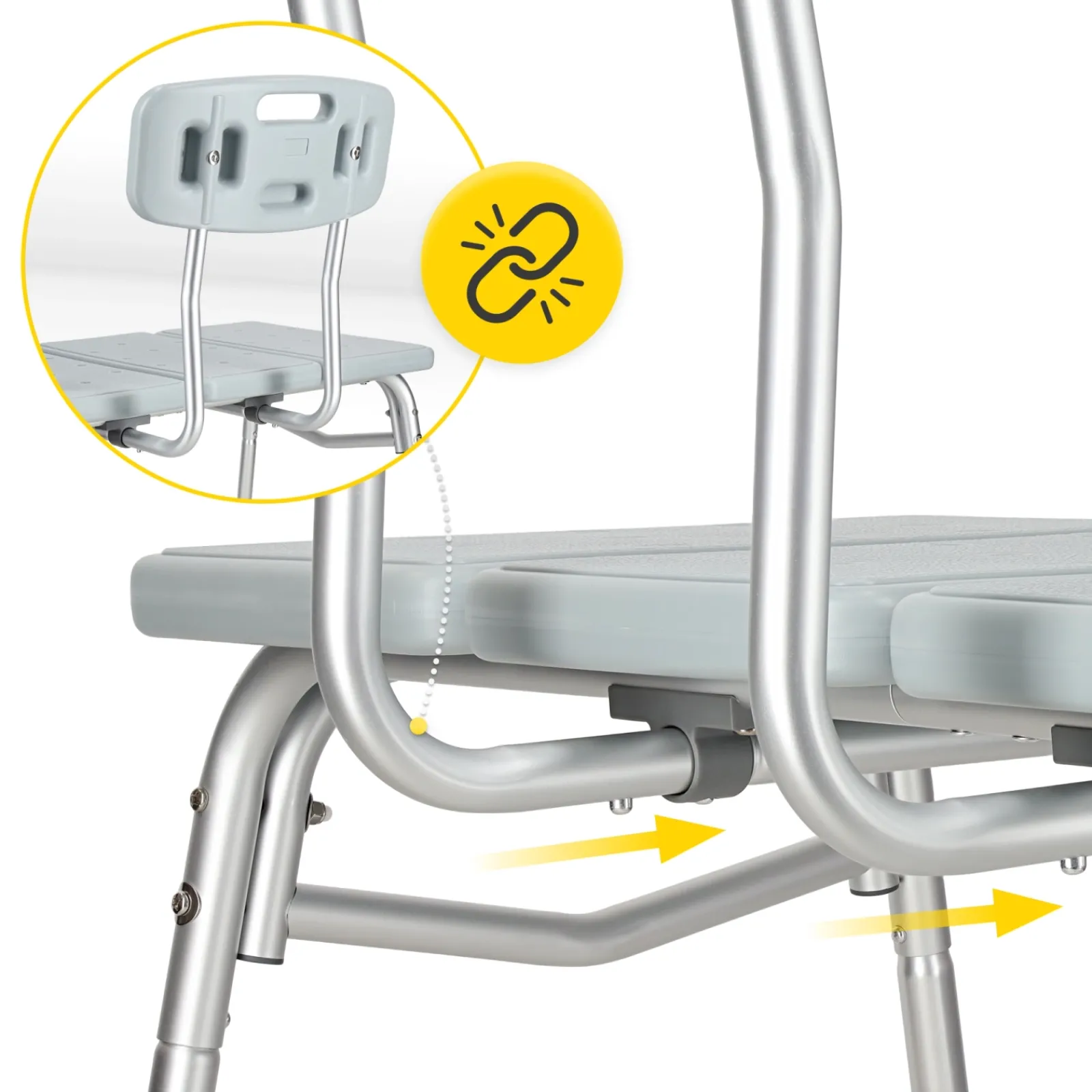 4FIZJO Taboret pod prysznic szeroki Discount