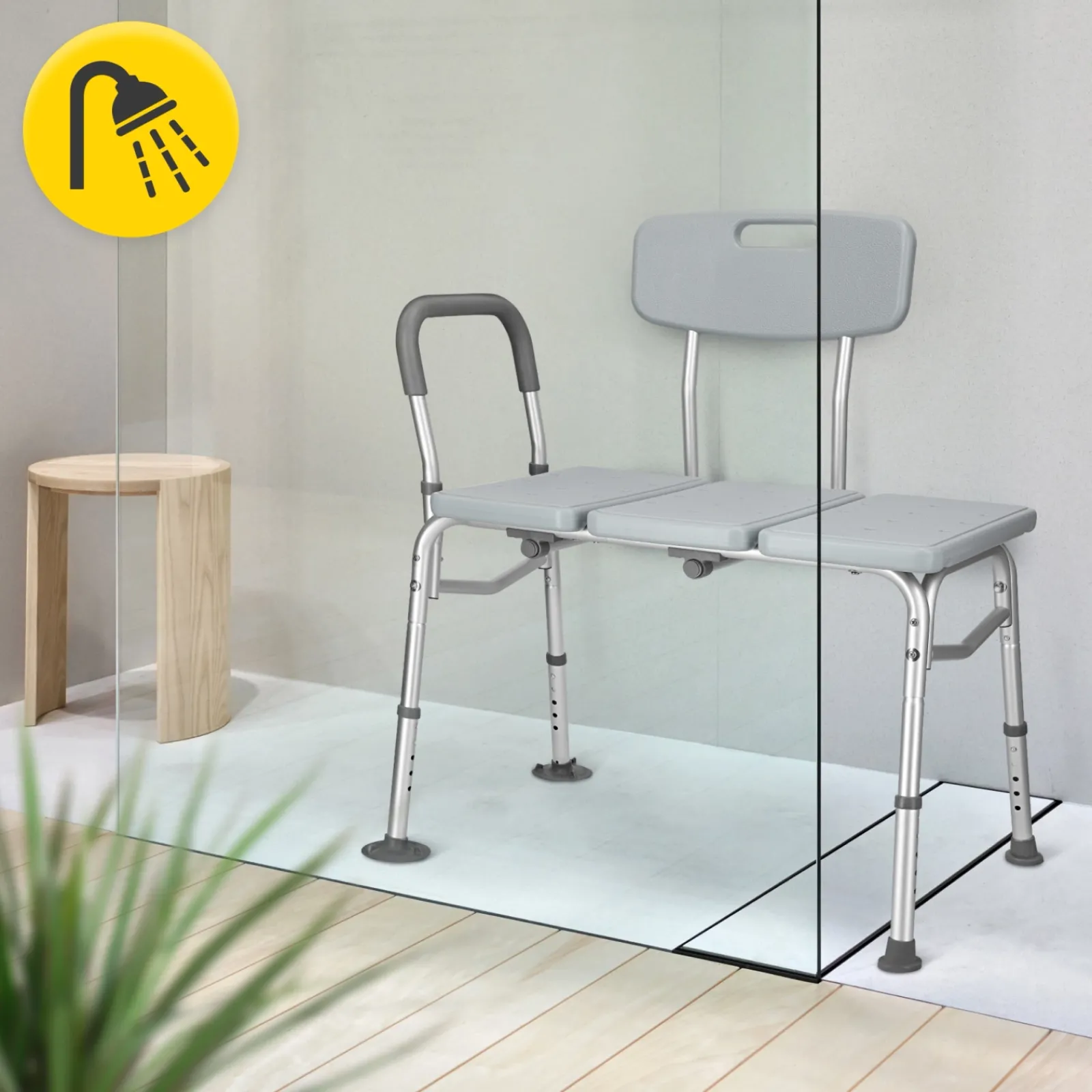 4FIZJO Taboret pod prysznic szeroki Discount