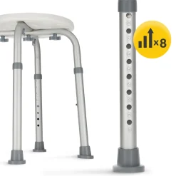 4FIZJO Taboret stołek pod prysznic okrągły Hot