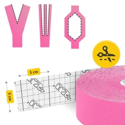4FIZJO Taśma do kinesiotapingu 5 cm x 31 m Różowy Discount